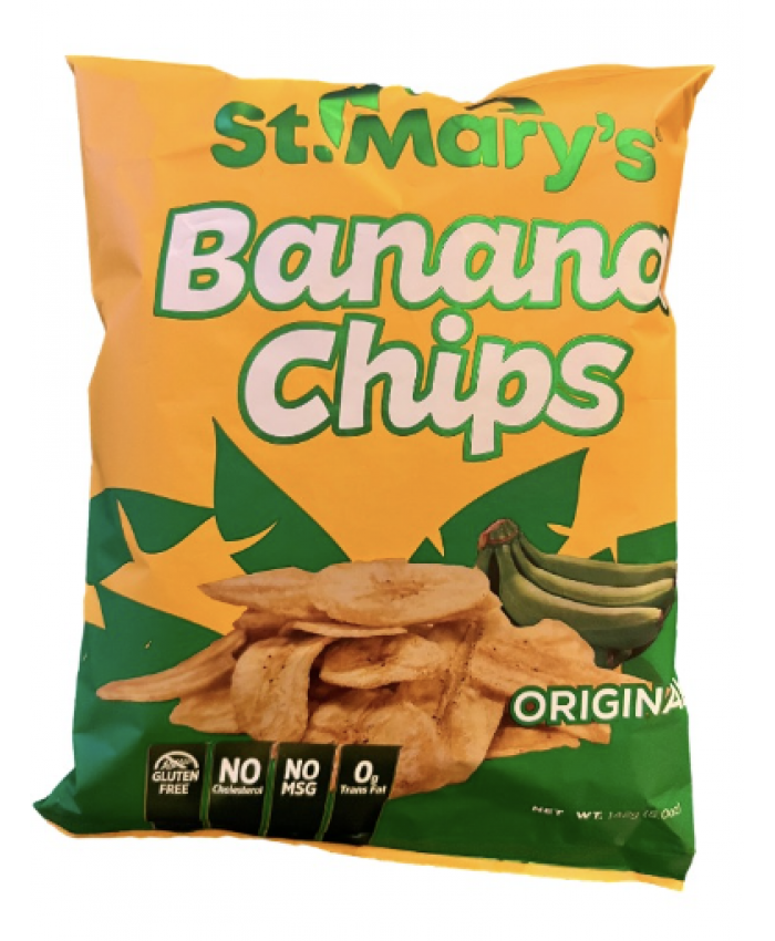 St Mary’s Banana Chips Family 30 x 142g - 234448 