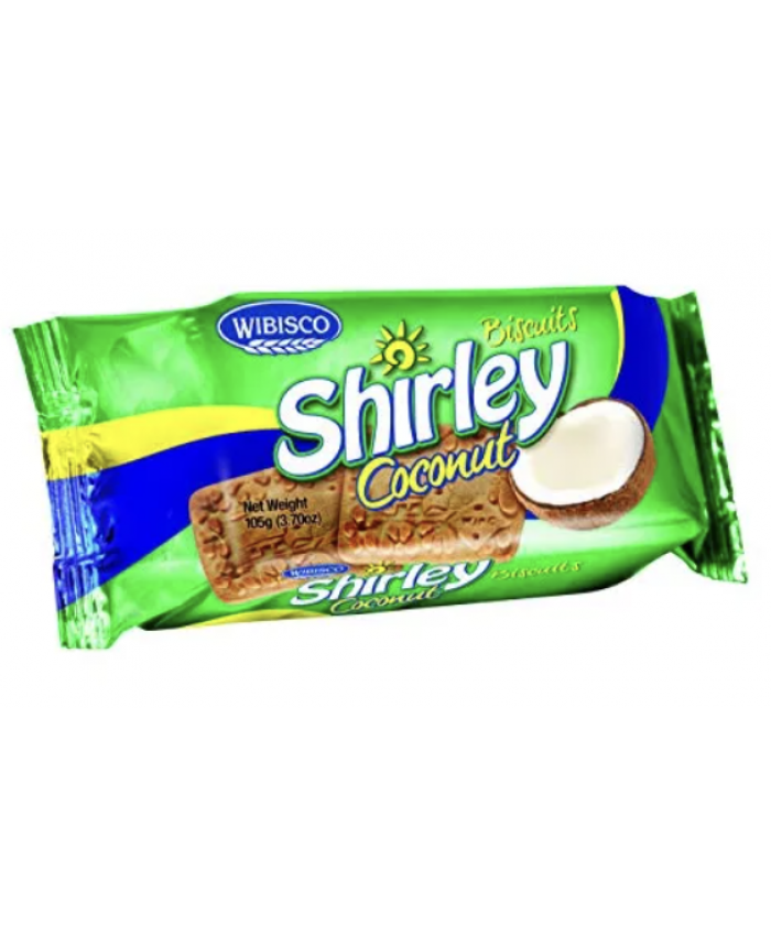 Wibisco Shirley Biscuits Coconut 12x 100g - 165005