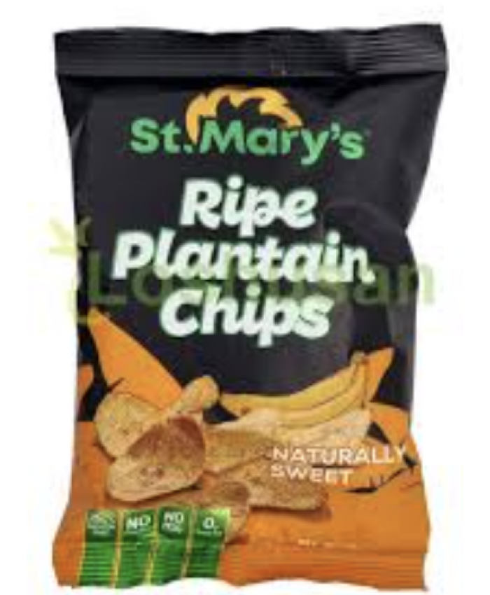 St Mary’s Plantain Chips Ripe (Sweet) 48 x 50g - 239752