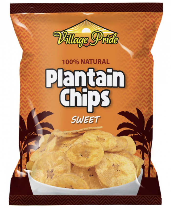 Village Pride Plantain Chips Sweet 24 x 75g - 225909