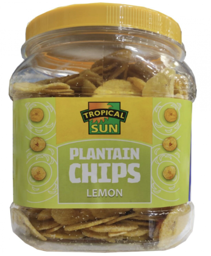 Tropical Sun Plantain Chips Lemon 6 x 450g 245572