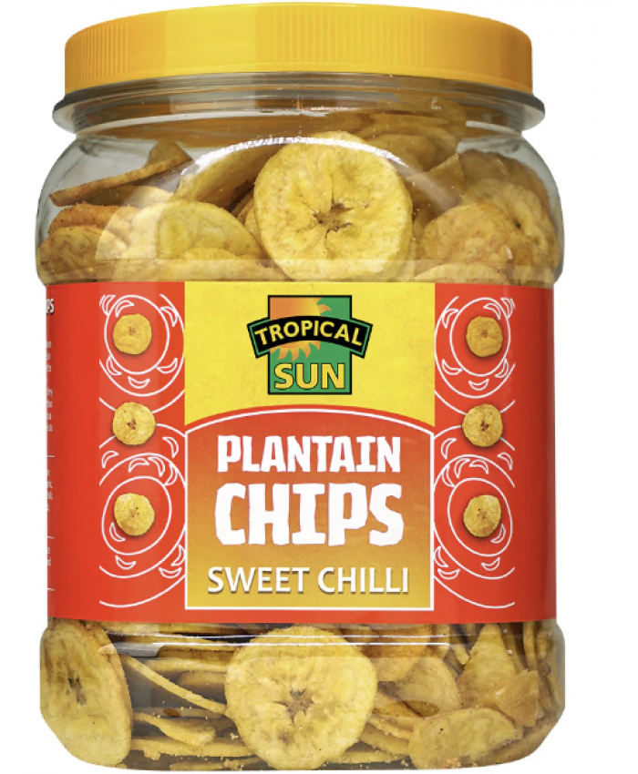 Tropical Sun Plantain Chips Sweet Chilli 6 x 450g - 245574