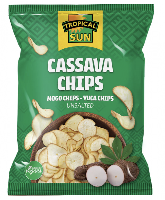 Tropical Sun Cassava Chips Unsalted 12 x 80g - 233808