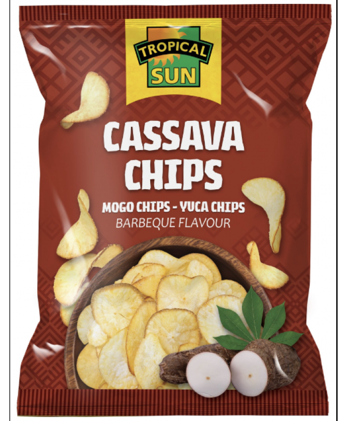 Tropical Sun Cassava Chips BBQ 12 x 80g - 231297