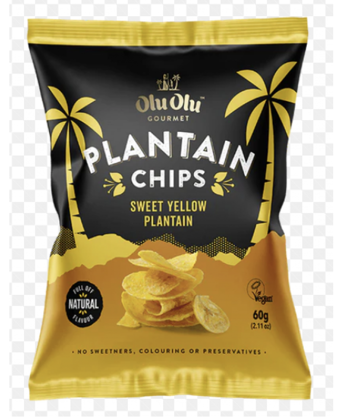 Olu Olu Plantain Chips Sweet 24 x 60g - 126009