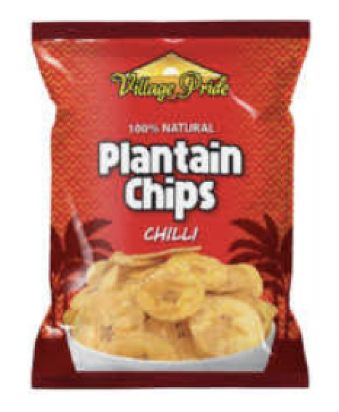 Village Pride Plantain Chips Chilli 24 x 75g - 225912