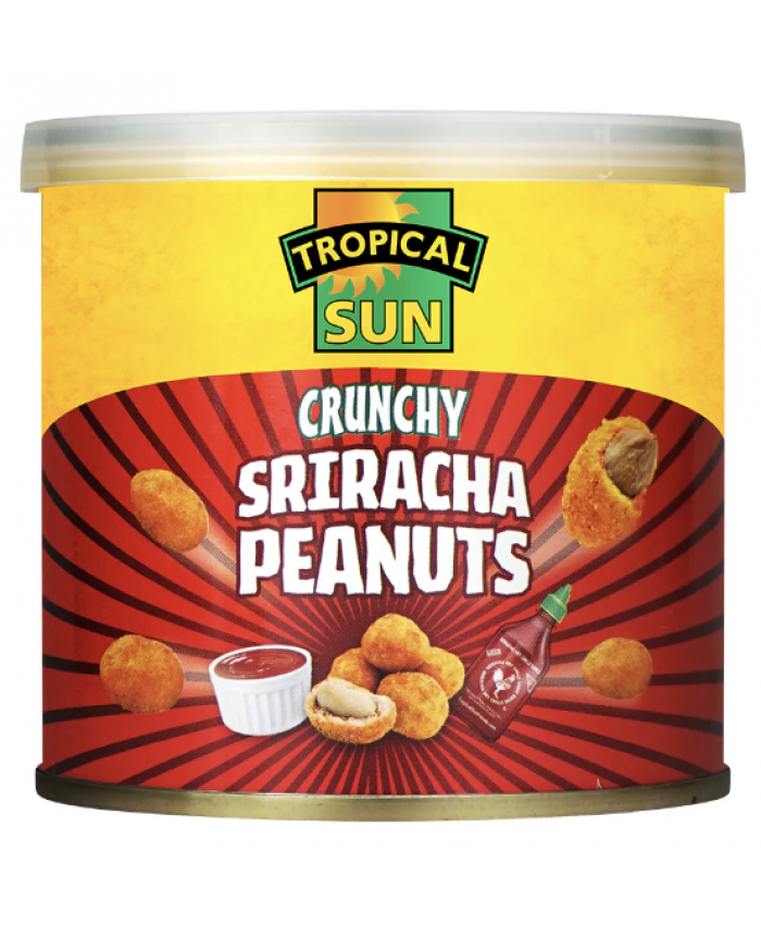 Tropical Sun Crunchy Sriracha Peanuts 6 x 140g - 239382 / 12 x 140g - 238587