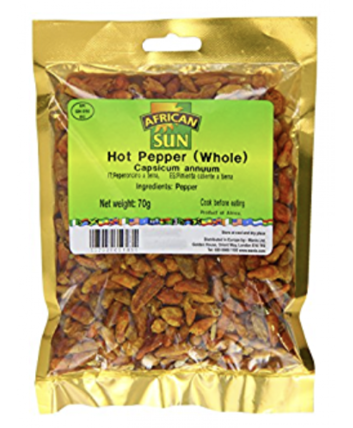 Africa’s Finest Whole Hot Pepper 10 x 70g - 227797
