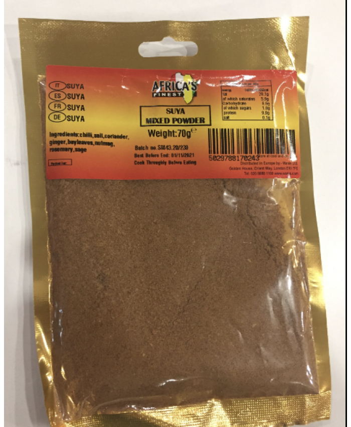 Africa’s Finest Suya Mixed Powder 10 x 70g - 227829