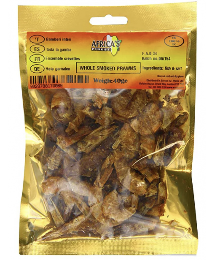 Africa’s Finest Whole Smoked Prawns 10 x 40g - 227818 / 10 x 70g - 227819