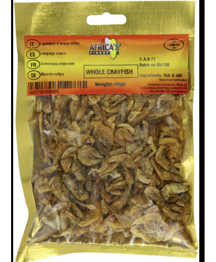 Africa’s Finest Whole Crayfish 10 x 40g - 227809 10 x 70g - 227801 / 10 x 150g - 227814