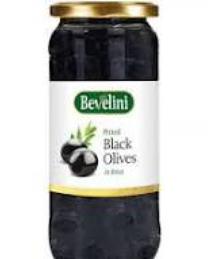 Bevelini Pitted Black Olives 