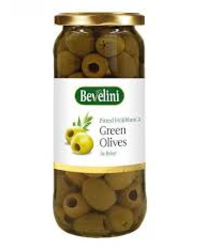 Bevelini Pitted Green Olives
