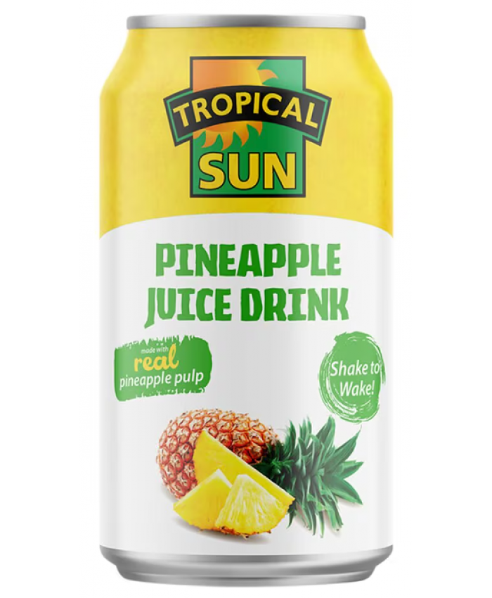 Tropical Sun Pineapple Juice Drink with Pulp 12 x 330ml - 244131