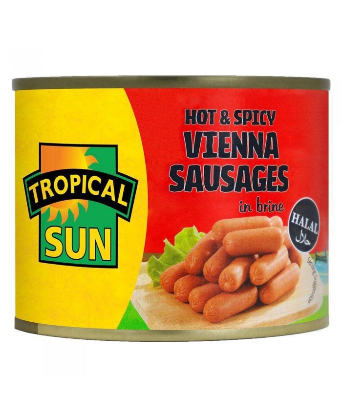 Tropical Sun Chicken Viennas Hot & Spicy (Halal) 12 x 200g 
