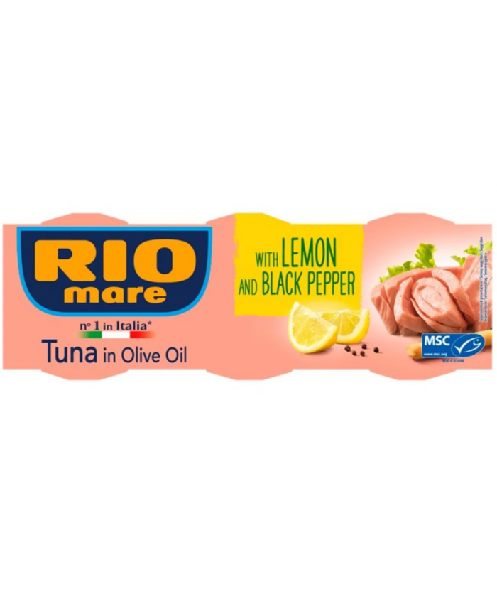 Rio Mare Tuna with Lemon & Pepper 3 x 80g 