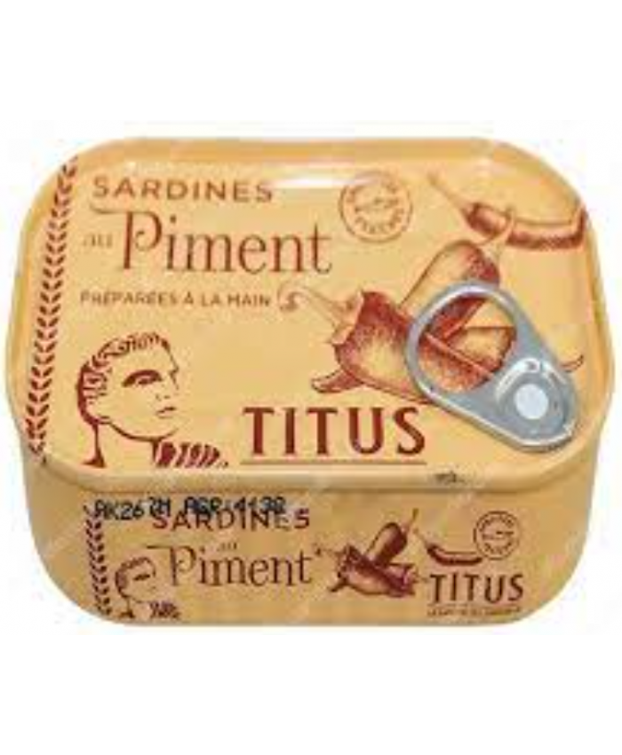 Titus Sardines Hot 48 x 125g 