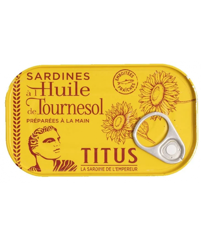 Titus Sardines in Sunflower Oil 48 x 125g 