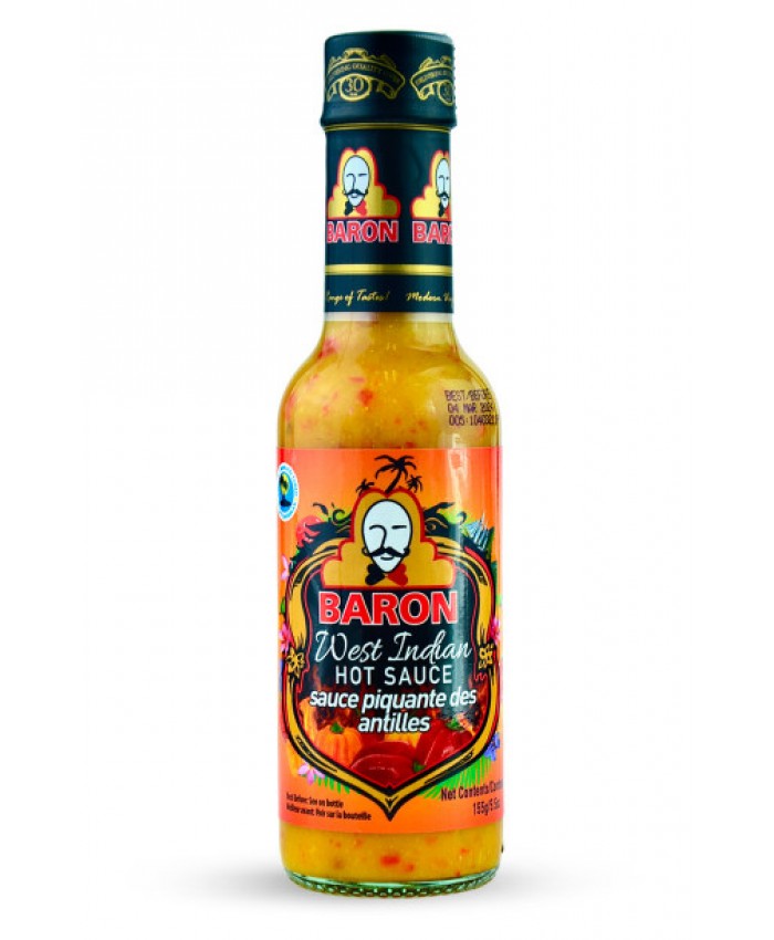 Baron West Indian Hot Sauce 6 x 155g - 172503 / 24 x 155g 