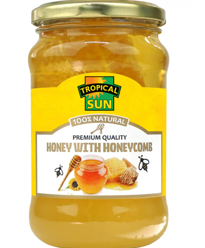 Tropical Sun Acacia Honey with Honeycomb 6 x 500g 