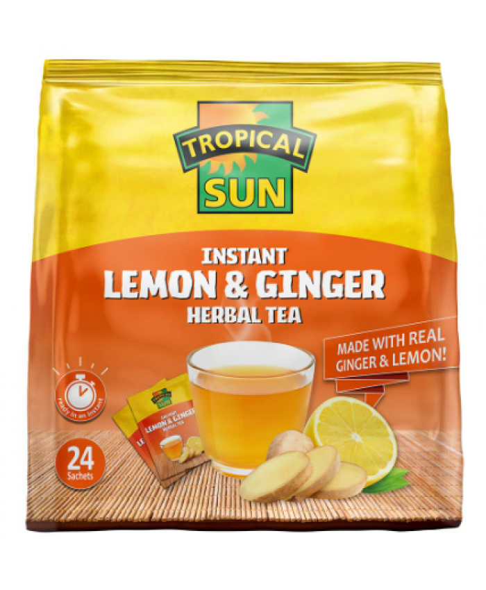 Tropical Sun Instant Lemon & Ginger Packet 15 x 24’s - 242679